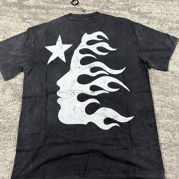 Hellstar SMILE Logo Black T-Shirt Men’s Size Large - Picture 2 of 3